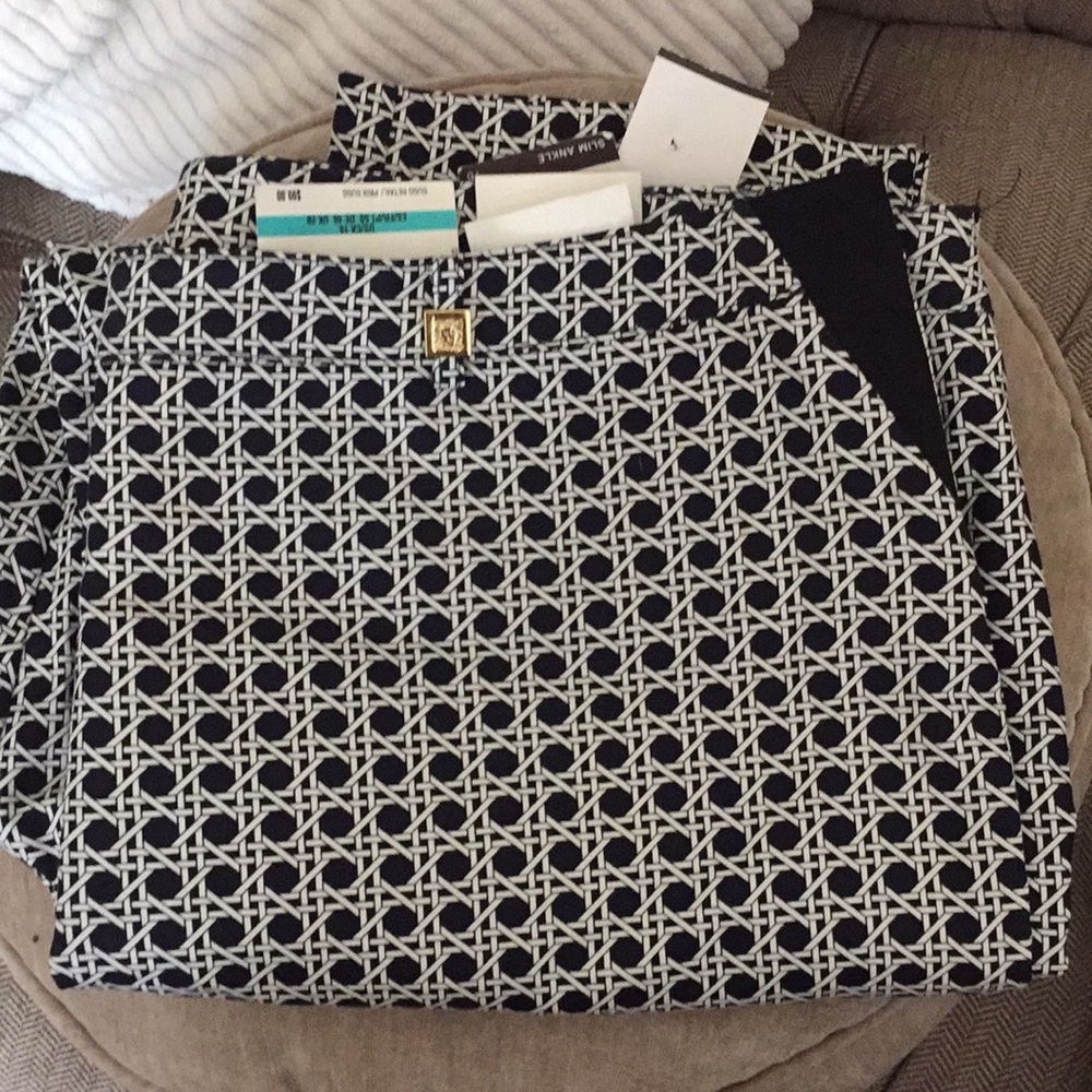Anne Klein slim ankle pants plus sizes 16 new